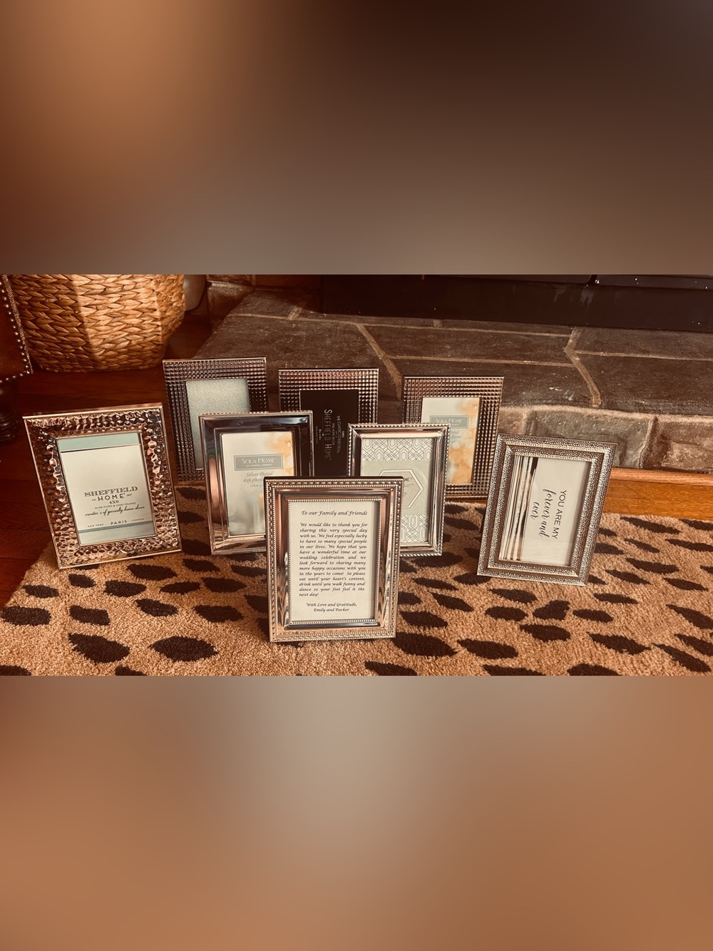 8 4x6 Silver Decorative Picture Frame Collection - Home Accents
